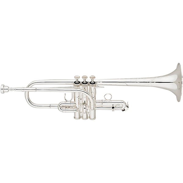 S.E. SHIRES Model Q15S Q Series Professional Eb/D Trumpet Silver plated Yellow Brass Bell