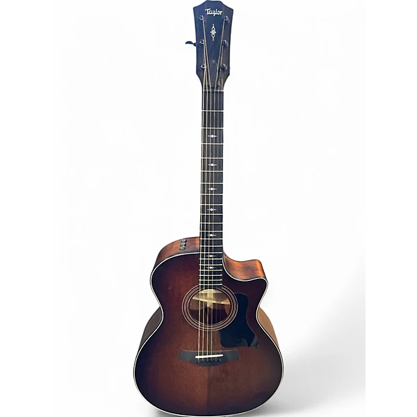 Used Taylor 324CE Shaded Edge Burst Acoustic Electric Guitar