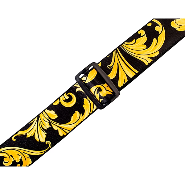 Levy's Nita Strauss Signature Polyester Guitar Strap Black/Gold 4 Levy's Nita Strauss Signature Polyester Guitar Strap Black/Gold