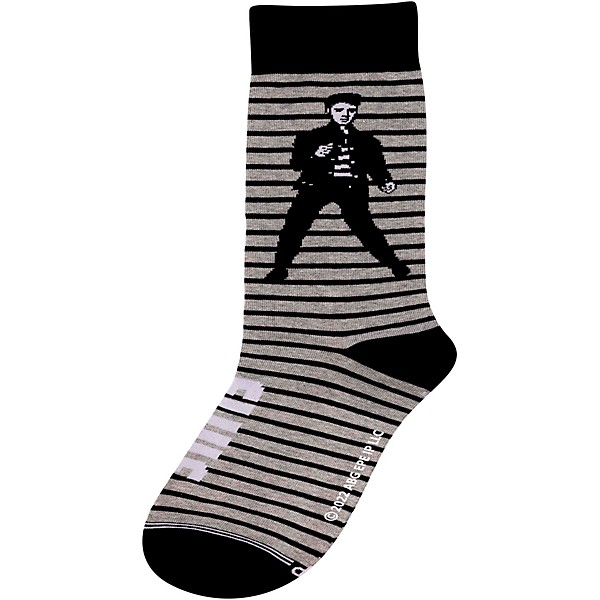 Perri's Elvis Jailhouse Rock Crew Socks Black/White/Grey