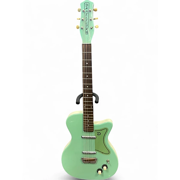 Used Danelectro 56 u2 reissue Surf Green Solid Body Electric Guitar
