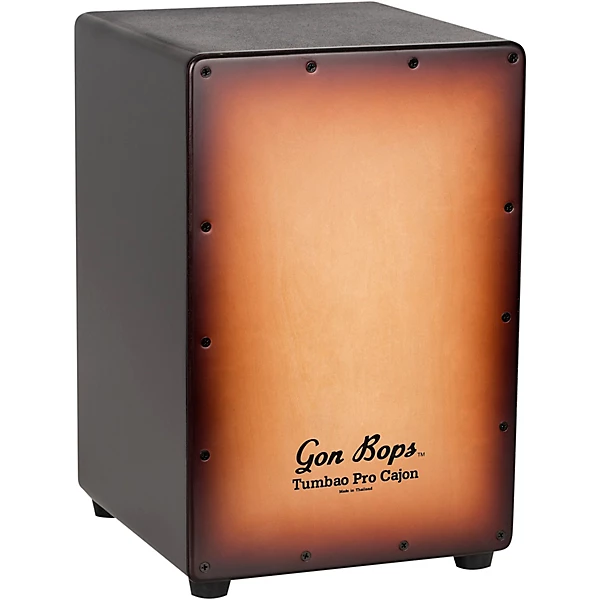 Gon Bops Tumbao Pro Cajon Burnt Toast Burst