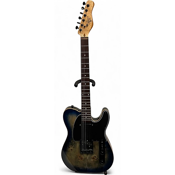 Used Michael Kelly Burl 50s ultra Blue Solid Body Electric Guitar