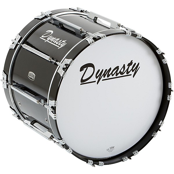 Dynasty Marching Bass Drum Black 20 x 14 in.