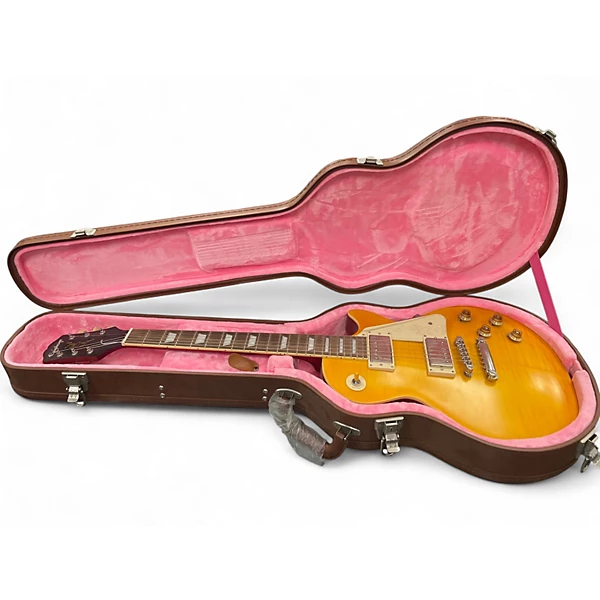 Used Epiphone ltd ed les paul Yellow Solid Body Electric Guitar