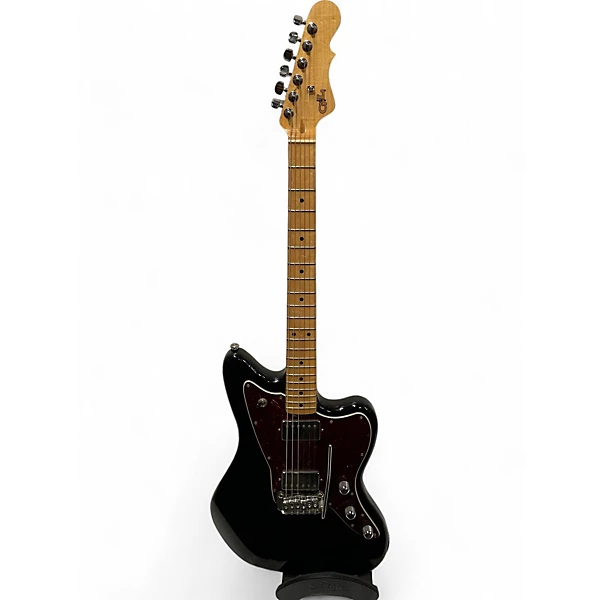 Used G&L Fullerton Deluxe Black Solid Body Electric Guitar
