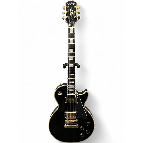Used Epiphone Les Paul Custom Black Solid Body Electric Guitar
