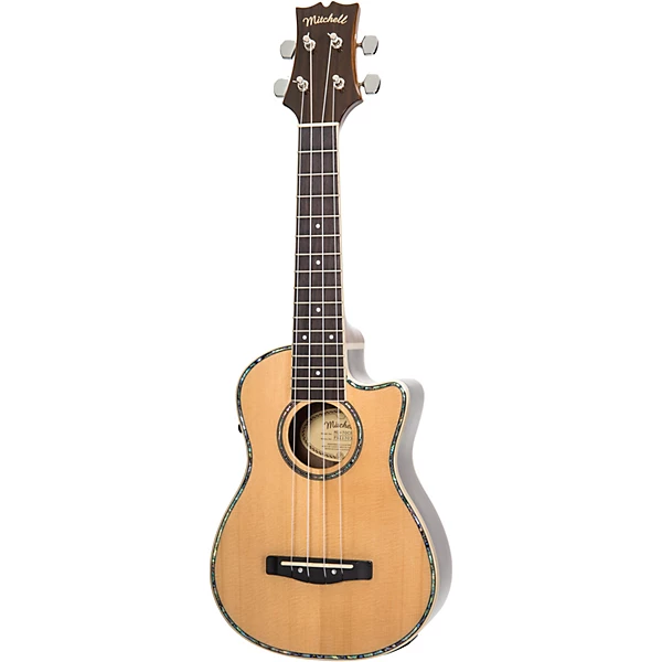Mitchell MU70CE Cutaway Acoustic-Electric Concert Ukulele Natural 6 Mitchell MU70CE Cutaway Acoustic-Electric Concert Ukulele Natural