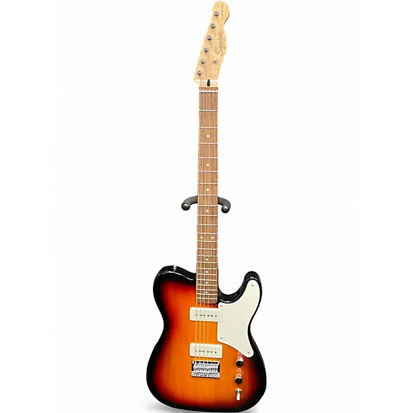 Used Squier Paranormal Baritone Cabronita Telecaster 3 Color Sunburst Solid Body Electric Guitar