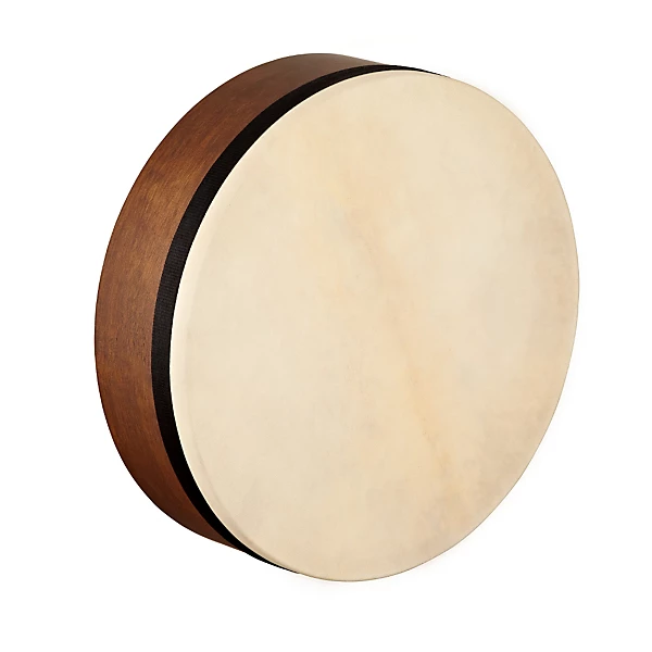 MEINL Artisan Edition Mizhar Goatskin Head Walnut Brown 14 x 4 in.