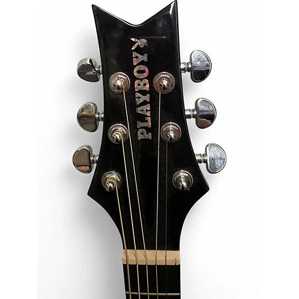 Used Playboy PBE-AC1 Black Acoustic Guitar 6 Used Playboy PBE-AC1 Black Acoustic Guitar