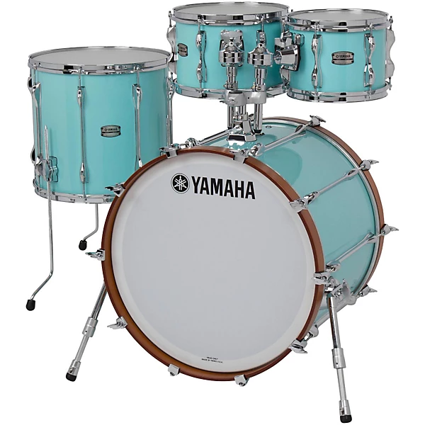 Yamaha 4-Piece Recording Custom Shell Pack With 22 Bass Drum Surf Green