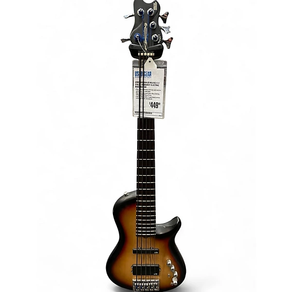 Used Brubaker MJXSC-5 2 Color Sunburst Electric Bass Guitar