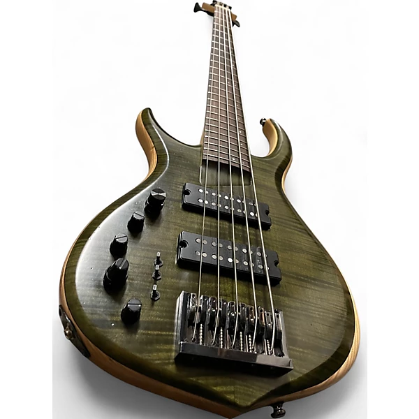 Used Sire Marcus Miller m7 LH Swamp Ash 5 String Transparent Black Electric Bass Guitar
