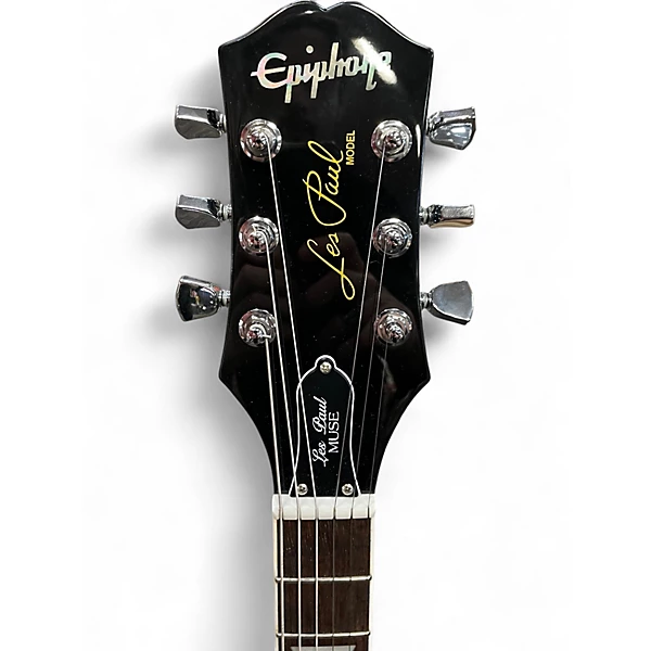 Used Epiphone LES PAUL MUSE White Solid Body Electric Guitar 6 Used Epiphone LES PAUL MUSE White Solid Body Electric Guitar