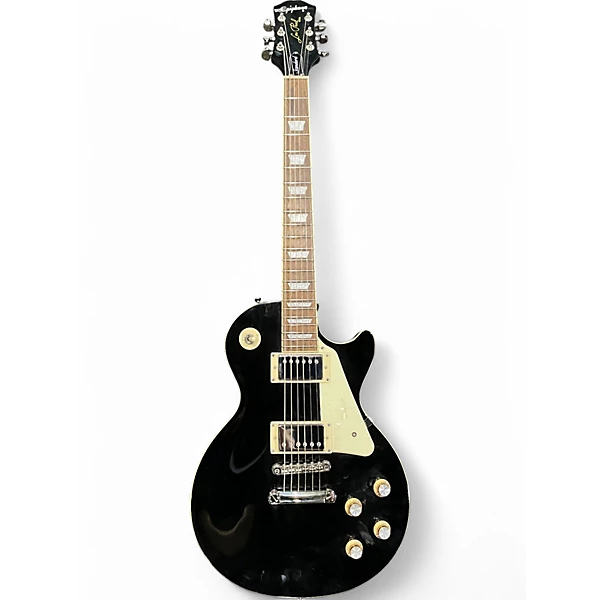 Used 2021 Epiphone Les Paul Standard Ebony Solid Body Electric Guitar