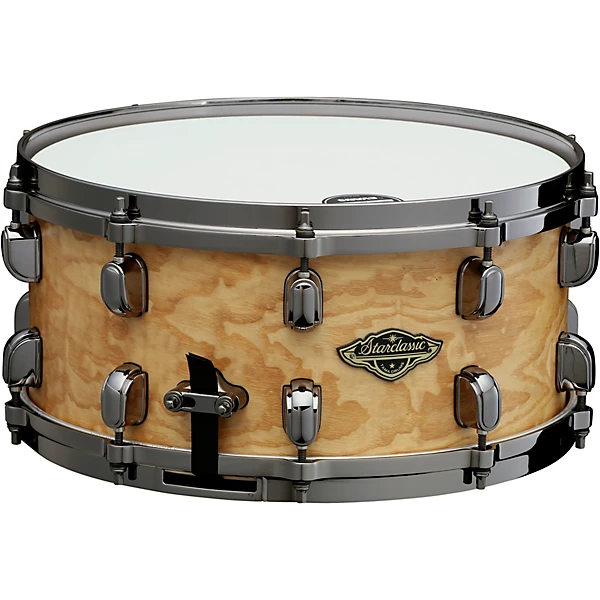 TAMA Starclassic Walnut/Birch Snare Drum With Black Nickel Hardware 14 x 6.5 in. Matte Natural Tamo Ash 6 TAMA Starclassic Walnut/Birch Snare Drum With Black Nickel Hardware 14 x 6.5 in. Matte Natural Tamo Ash