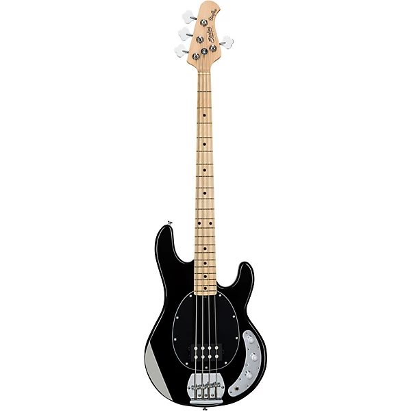 Sterling by Music Man S.U.B. StingRay RAY4 Maple Fingerboard Electric Bass Guitar Black Black Pickguard 6 Sterling by Music Man S.U.B. StingRay RAY4 Maple Fingerboard Electric Bass Guitar Black Black Pickguard