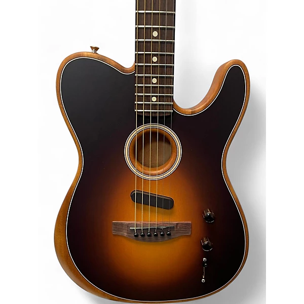 Used Fender Acoustasonic Player Telecaster Shadow Burst Acoustic Electric Guitar 6 Used Fender Acoustasonic Player Telecaster Shadow Burst Acoustic Electric Guitar