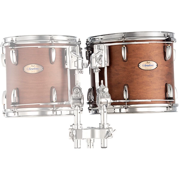 Pearl Symphonic Maple Double Head Tom with R2 Air System & L-Arm Receiver 12 x 10 in. Matte Walnut Lacquer 4 Pearl Symphonic Maple Double Head Tom with R2 Air System & L-Arm Receiver 12 x 10 in. Matte Walnut Lacquer