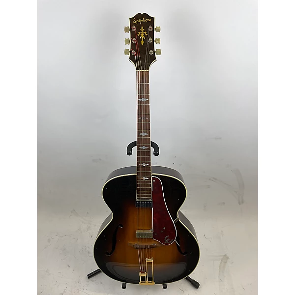 Vintage 1947 Epiphone Triumph Sunburst Hollow Body Electric Guitar