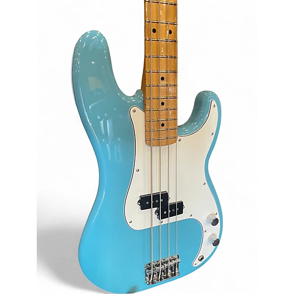 Used Fender Player Precision Bass BLUE Electric Bass Guitar 4 Used Fender Player Precision Bass BLUE Electric Bass Guitar