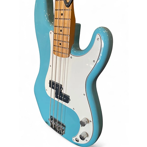 Used Fender Player Precision Bass BLUE Electric Bass Guitar 6 Used Fender Player Precision Bass BLUE Electric Bass Guitar