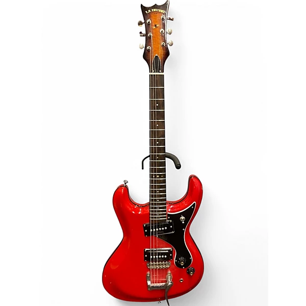 Used T.p. Customs Meteorite Type III Red Solid Body Electric Guitar