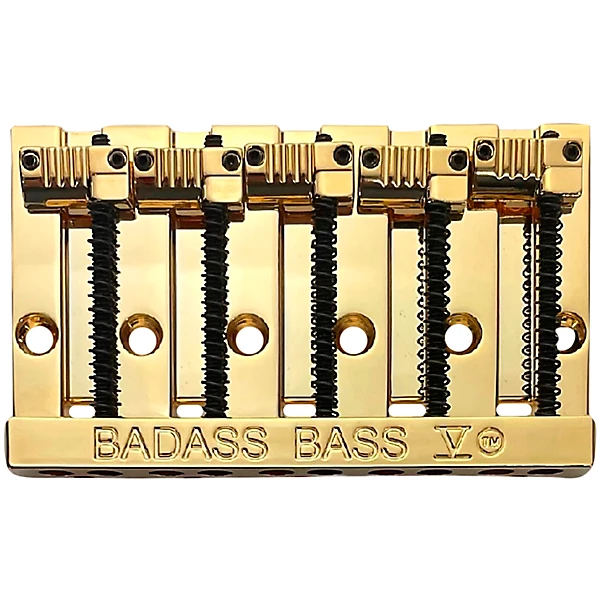 Leo Quan Badass V 5-String Bass Bridge With Grooved Saddles Gold