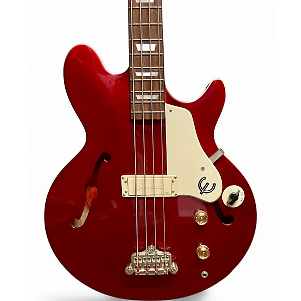 Used Epiphone Jack Casady Signature Red Electric Bass Guitar 4 Used Epiphone Jack Casady Signature Red Electric Bass Guitar
