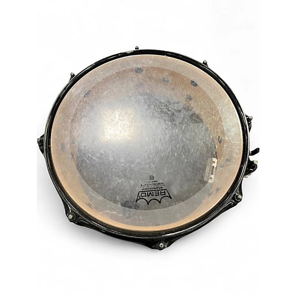 Used Pork Pie 7X12 Little Squealer Snare BLACK Drum 6 Used Pork Pie 7X12 Little Squealer Snare BLACK Drum