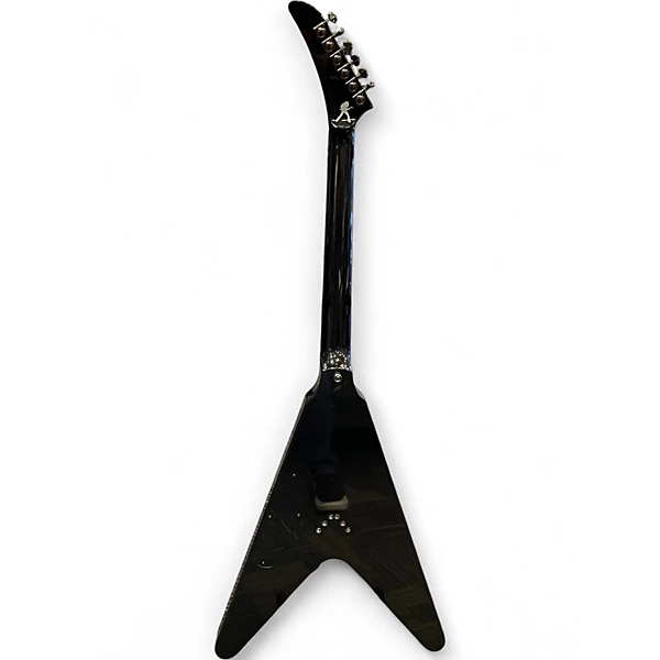 Used Epiphone Dave Mustaine Signature Flying V Custom Black Metallic Solid Body Electric Guitar 8 Used Epiphone Dave Mustaine Signature Flying V Custom Black Metallic Solid Body Electric Guitar