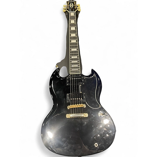 Used 2021 Epiphone SG Custom Modified Black Solid Body Electric Guitar