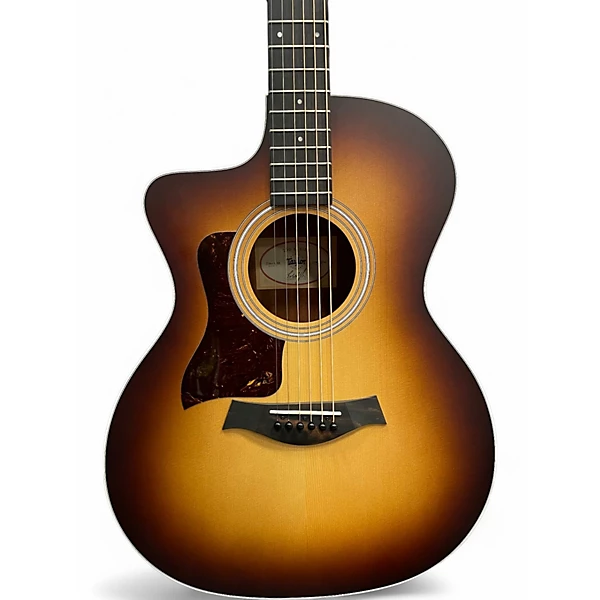 Used Taylor 214ce-K SBBrown Sunburst Acoustic Electric Guitar 4 Used Taylor 214ce-K SBBrown Sunburst Acoustic Electric Guitar