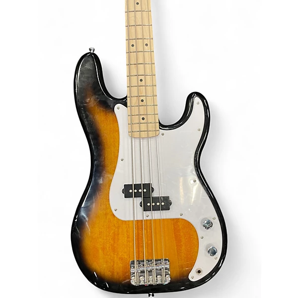 Used Squier Precision Bass 2 Color Sunburst Electric Bass Guitar 4 Used Squier Precision Bass 2 Color Sunburst Electric Bass Guitar