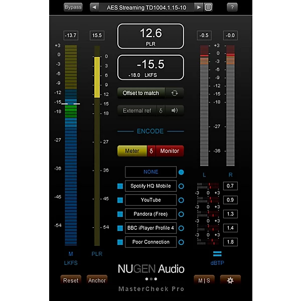 NuGen Audio MasterCheck Plug-in