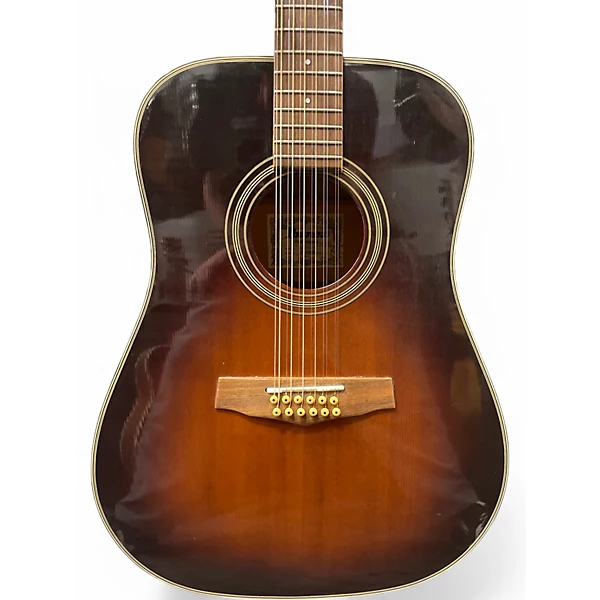 Used Ibanez PF20TV12 2 Color Sunburst 12 String Acoustic Electric Guitar 4 Used Ibanez PF20TV12 2 Color Sunburst 12 String Acoustic Electric Guitar