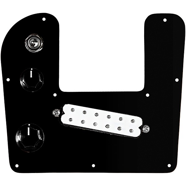 920D Custom Rogue Lap Steel Loaded Pickguard With White Polyphonics Pickup Black