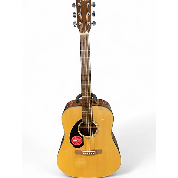 Used Fender CD60 Dreadnought Natural Acoustic Guitar