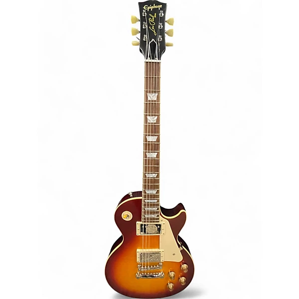 Used Epiphone inspired by gibson les paul custom 59 2 Color Sunburst Solid Body Electric Guitar