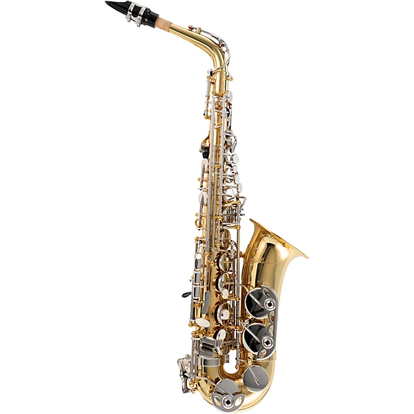 Pearl Belsona Alto Saxophone With ABS Case Gold Lacquer Nickel Plated Keys 4 Pearl Belsona Alto Saxophone With ABS Case Gold Lacquer Nickel Plated Keys