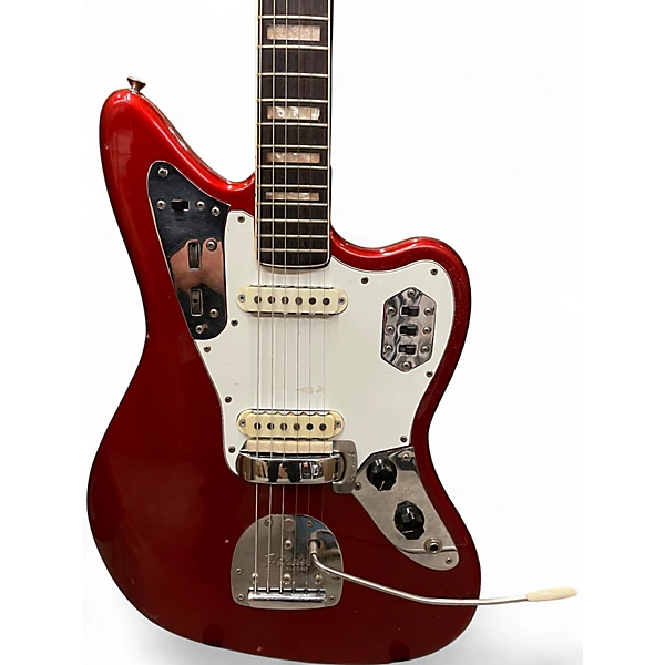 Vintage 1968 Fender Jaguar Candy Apple Red Solid Body Electric Guitar 4 Vintage 1968 Fender Jaguar Candy Apple Red Solid Body Electric Guitar