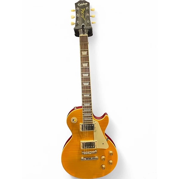 Used Epiphone 1959 Reissue Les Paul Standard Lemonburst Solid Body Electric Guitar