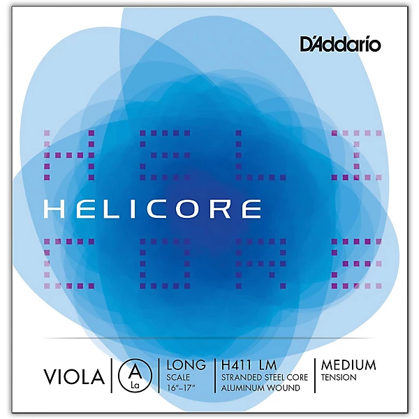 D'Addario Helicore Series Viola A String 16+ Long Scale Medium