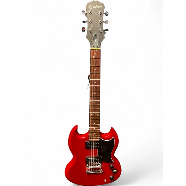 Used Epiphone SG Candy Apple Red Metallic Solid Body Electric Guitar