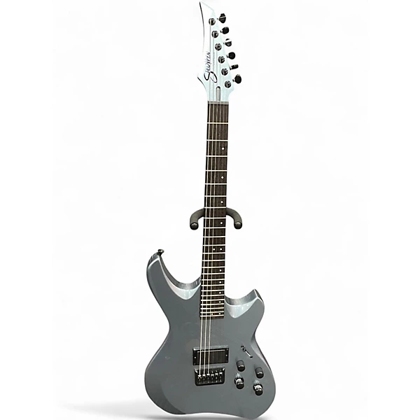 Used Line 6 VARIAX SHURIKEN Silver Solid Body Electric Guitar