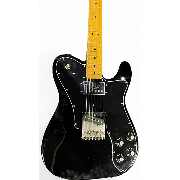 Used Fender American Vintage II 1977 Telecaster Custom Ebony Solid Body Electric Guitar 4 Used Fender American Vintage II 1977 Telecaster Custom Ebony Solid Body Electric Guitar