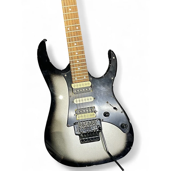 Used Ibanez RG450EX Black and Silver Solid Body Electric Guitar 4 Used Ibanez RG450EX Black and Silver Solid Body Electric Guitar