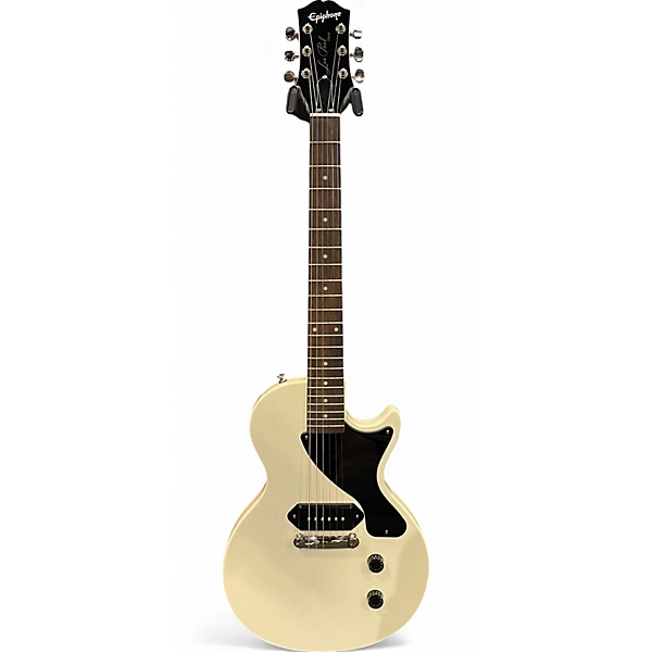 Used Epiphone BILLIE JOE ARMSTRONG LES PAUL JR White Solid Body Electric Guitar