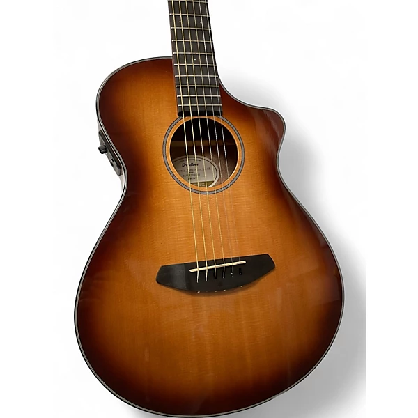 Used Breedlove Discovery Companion Sunburst Acoustic Electric Guitar 4 Used Breedlove Discovery Companion Sunburst Acoustic Electric Guitar